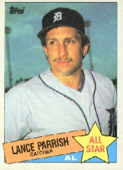 1985 Topps Baseball Cards      708     Lance Parrish AS
